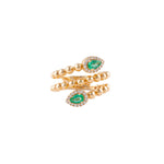 14kt Gold Emerald & Diamond Ring