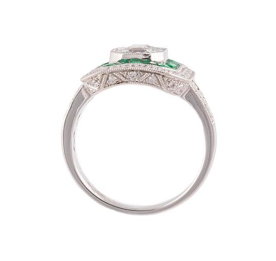 Emerald & Diamond Ring by Kattan Jewelry