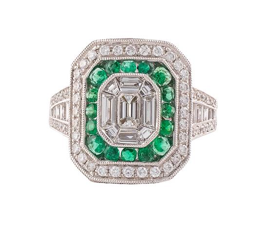 Emerald & Diamond Ring by Kattan Jewelry