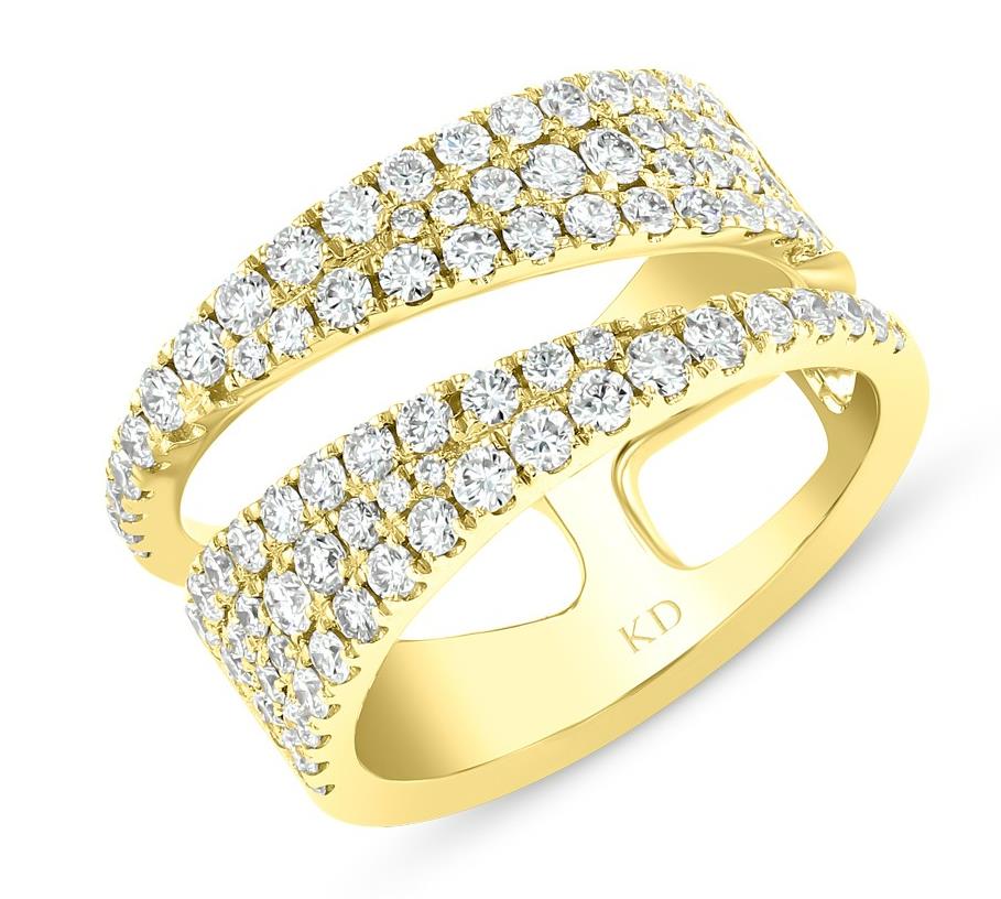Zero-Space Diamond Fashion Ring