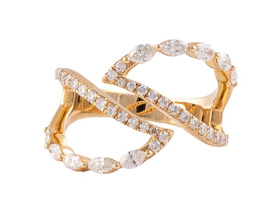 14KT Gold and Diamond Fashion Ring