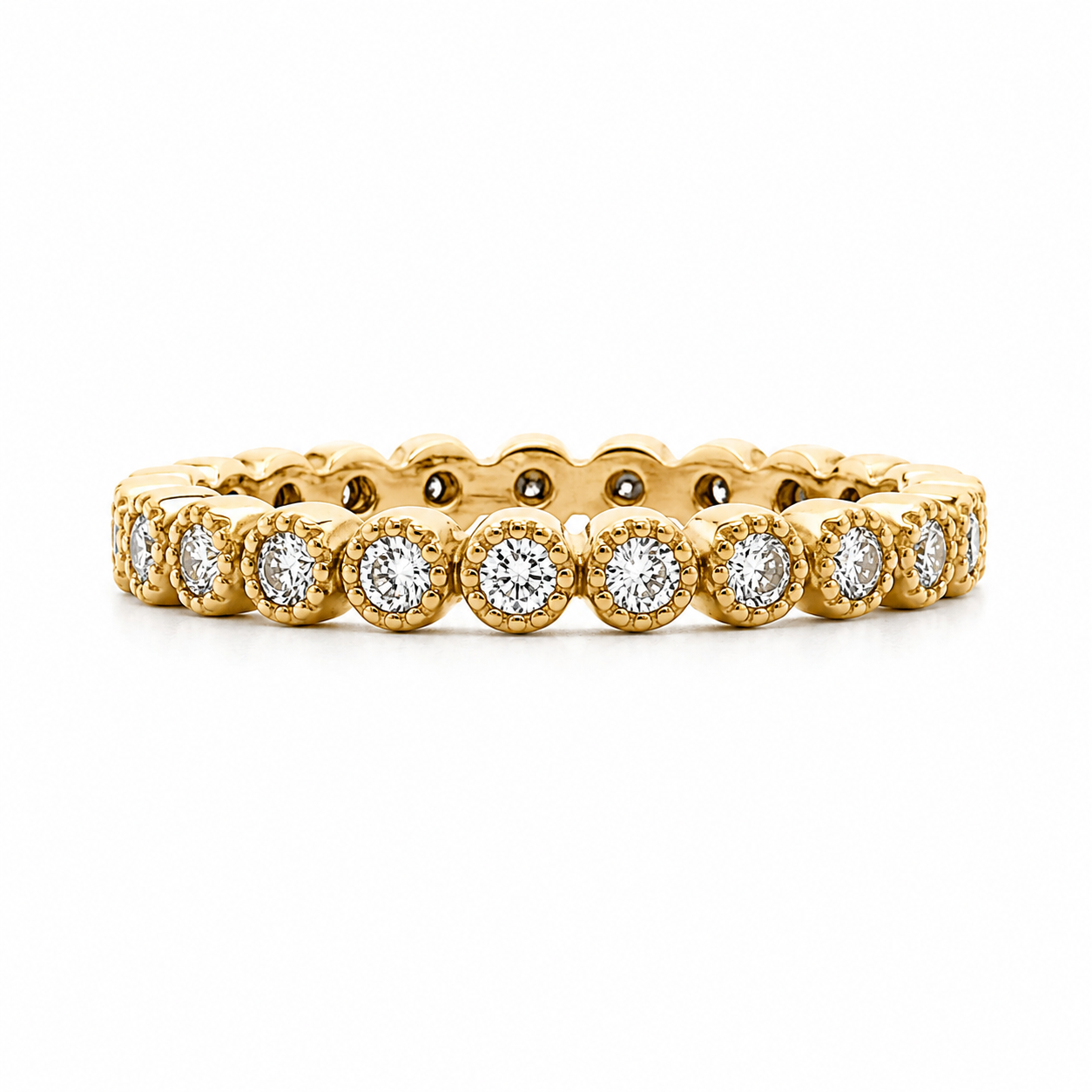 14KT Yellow Gold Diamond Eternity Ring
