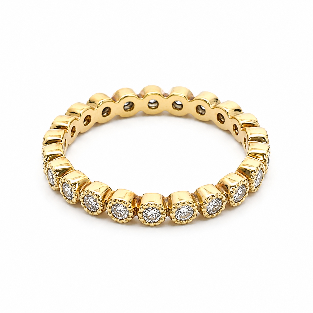 14KT Yellow Gold Diamond Eternity Ring