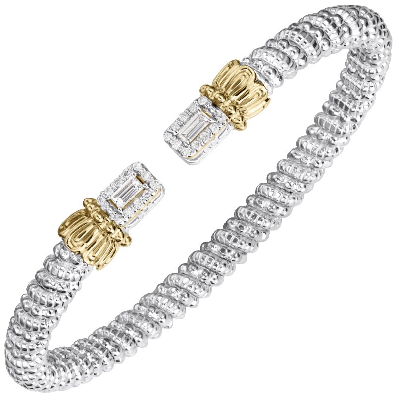 VAHAN 4mm Open Diamond Bangle Bracelet