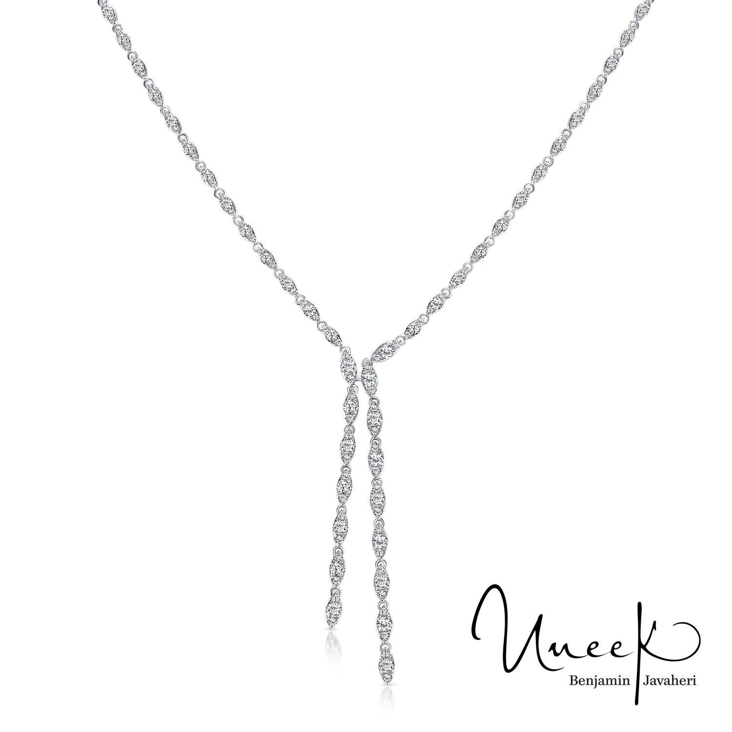 14KT White Gold Diamond Necklace