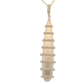 14KT Yellow Gold Vertical Drop Necklace