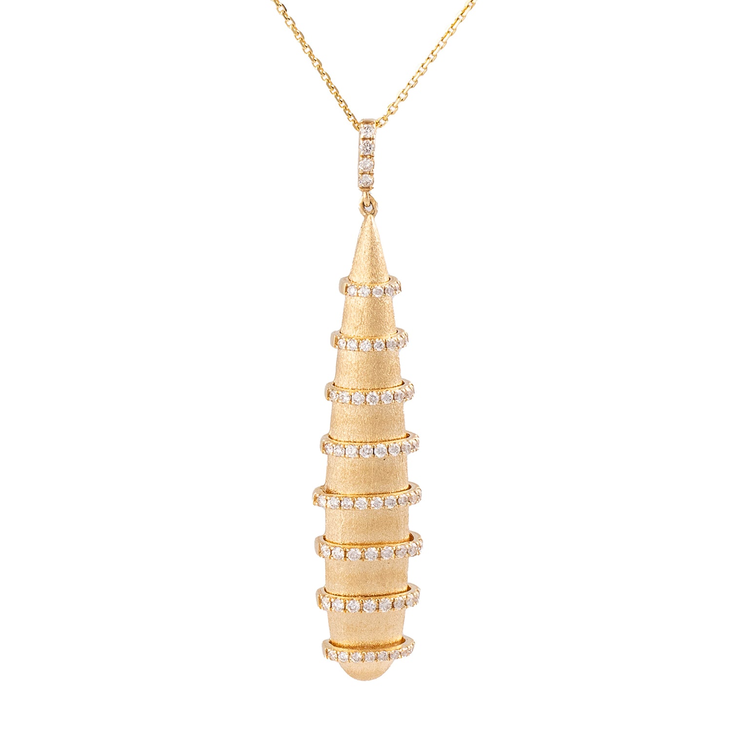14KT Yellow Gold Vertical Drop Necklace