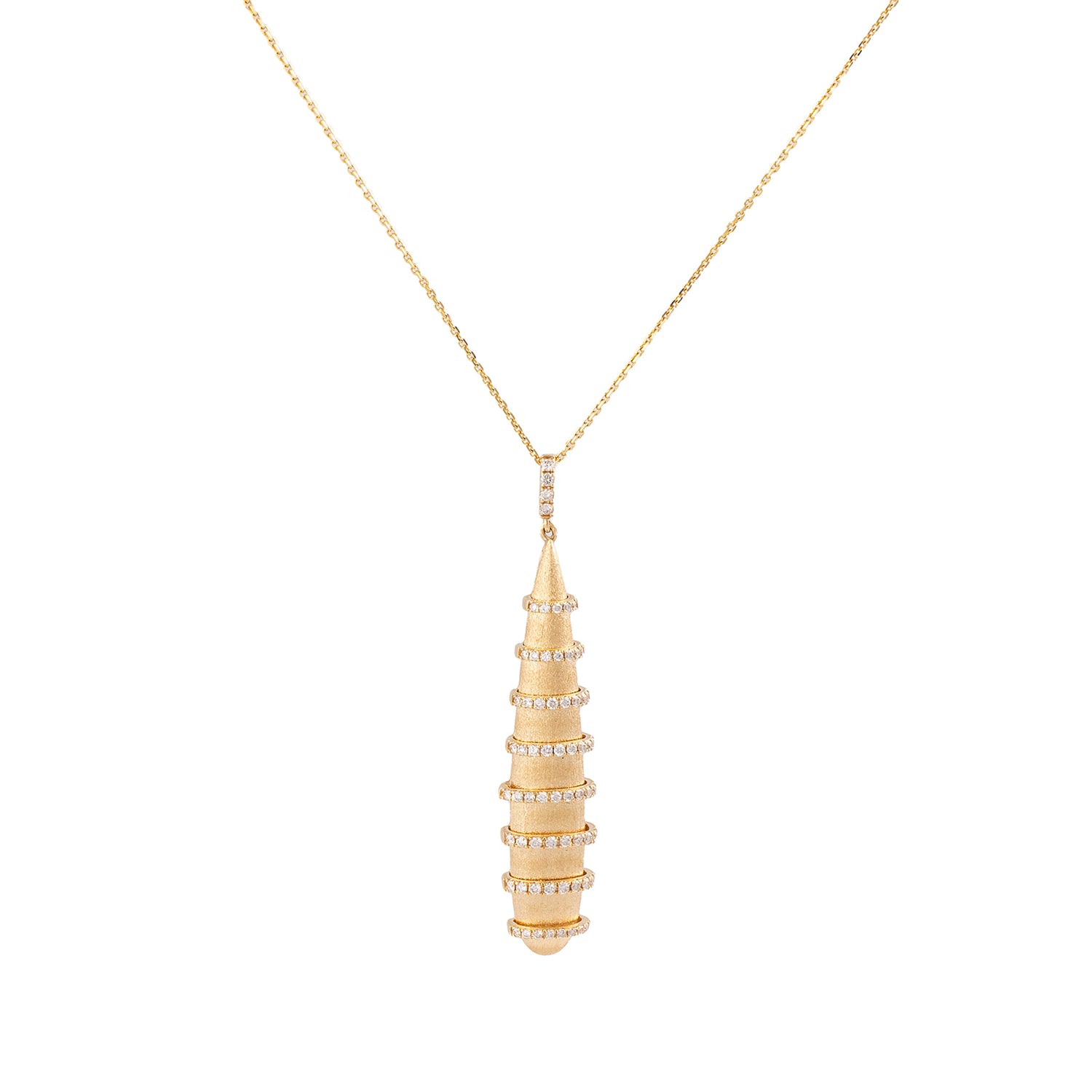 14KT Yellow Gold Vertical Drop Necklace